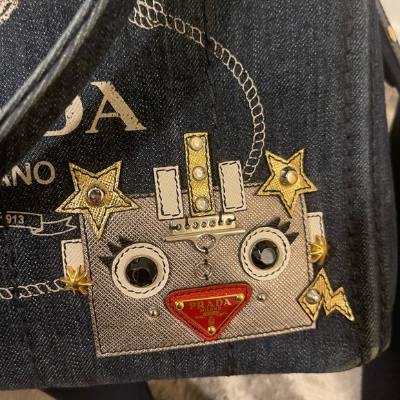 Prada Robot Denim tote - Picture 8 of 11
